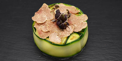 RECIPES - Courgette parcel with stracchino cheese and white truffle.