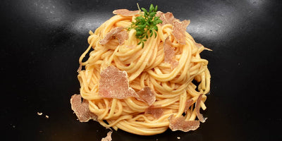 RECIPES - Lentil tagliolini, anchovies dressing and white truffle.